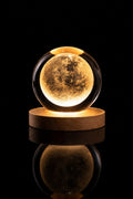 MOON  crystal ball lamp  -3D Moon night light USB  Table lamp for Bedroom Home Decore style  & gift