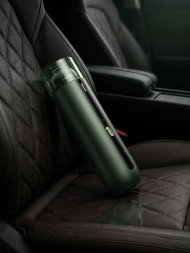 BASEUS Wireless Car Vacuum Cleaner – 5000Pa Suction, HEPA Filter, 6000mAh Battery – Dark Night Green & Bright Moon White